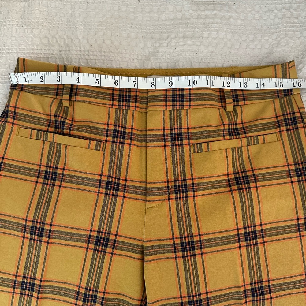 Anthropologie Essential Collection Plaid Straight Leg Pants - Picture 7 of 9